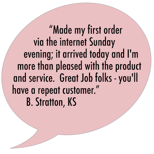 Klingspors Woodworking Shop testimonial e-commerce internet order