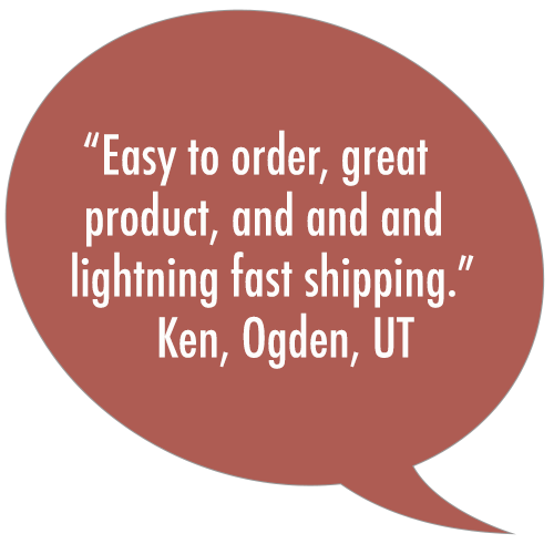 Klingspors Woodworking Shop testimonial shipping products